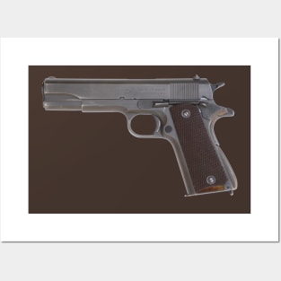 Colt 1911A1 (back print) Posters and Art